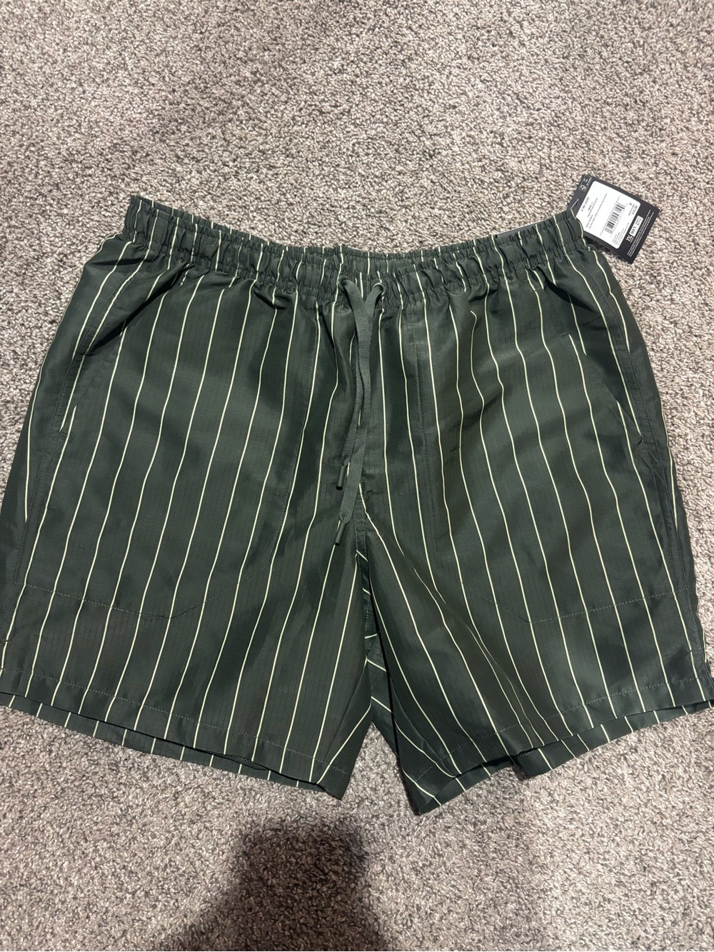 NWT DSG Green Pinstripe Athletic Shorts